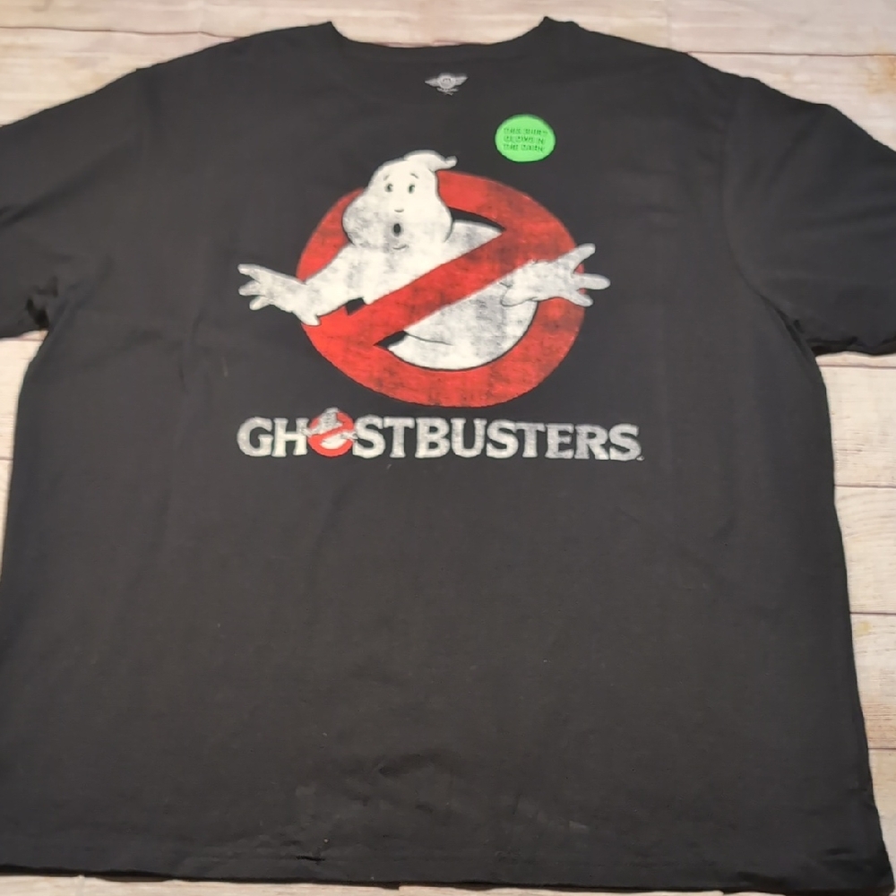 MAD Engine Ghostbusters Men's Glow In Dark  2XL Black T-shirt 2016 NWT